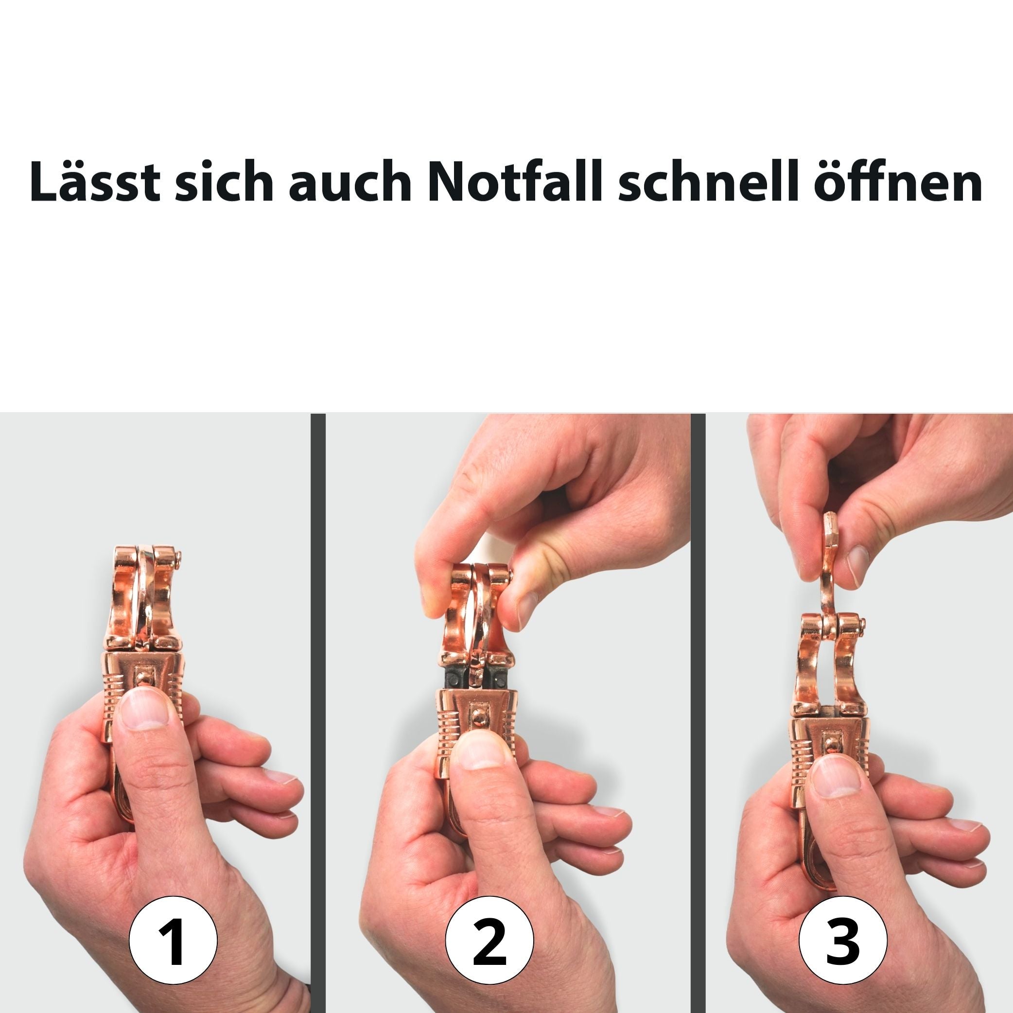 Panikhaken für Führstricke, ideal als Ersatzhaken